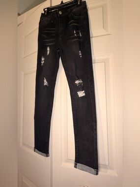 SHEIN Black High-Rise Skinny Jeans